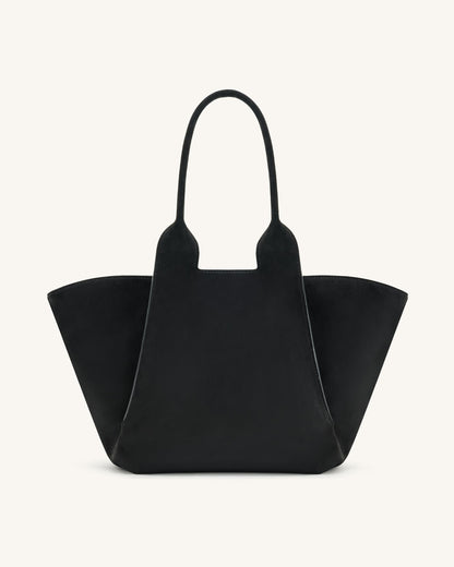 Jw Pei Cara Faux Suede Tote Bag Black