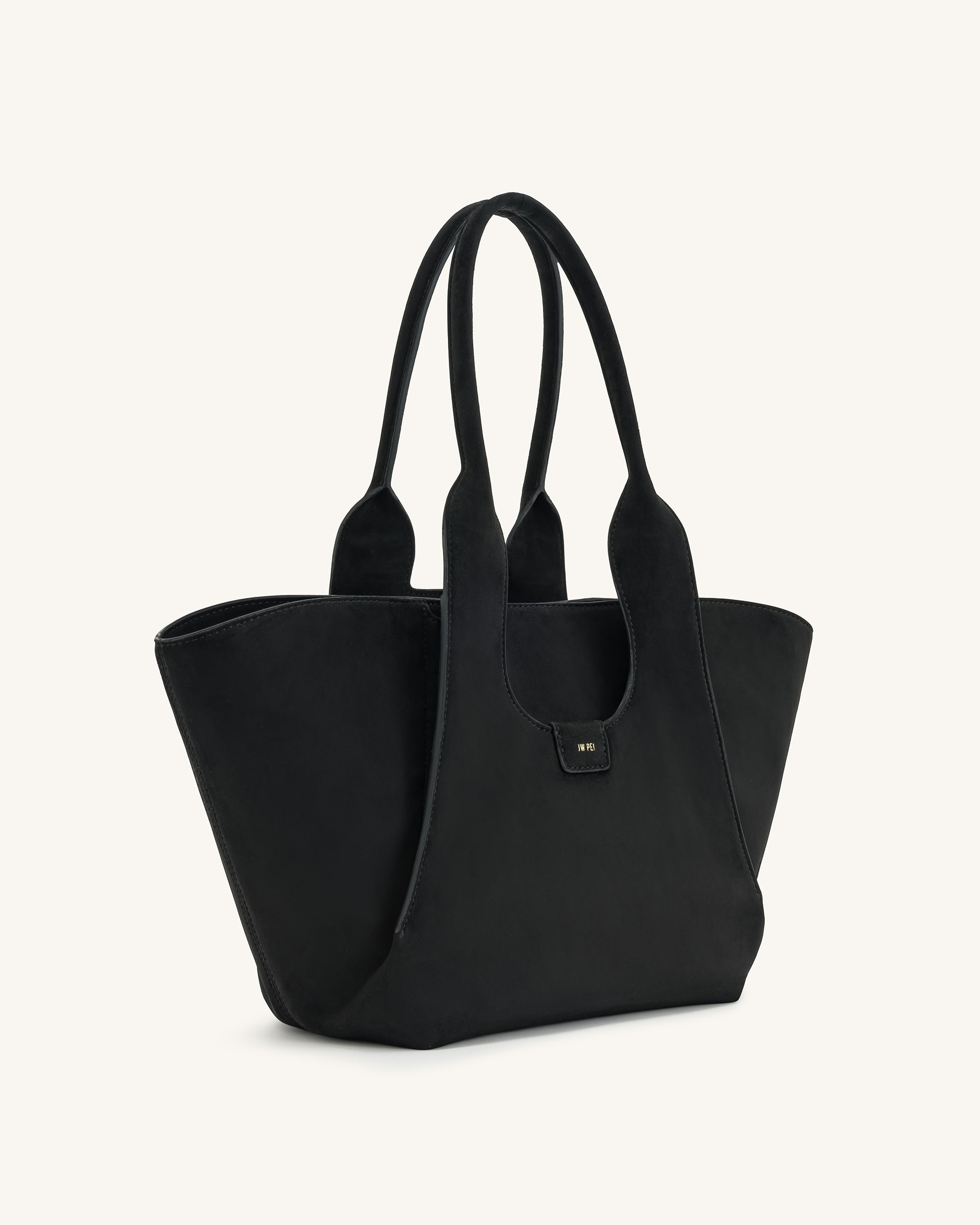 Jw Pei Cara Faux Suede Tote Bag Black