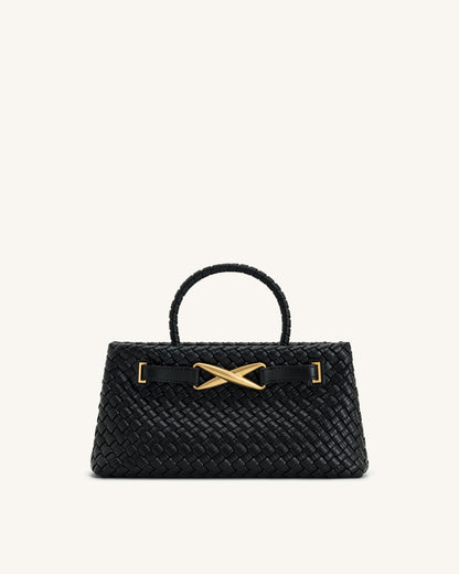 Jw Pei Elora Woven Tote Bag Black