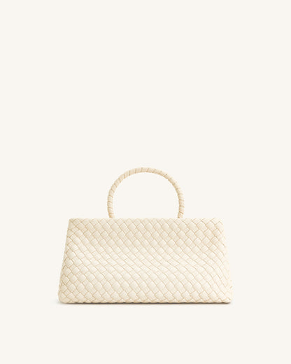 Jw Pei Elora Woven Tote Bag White