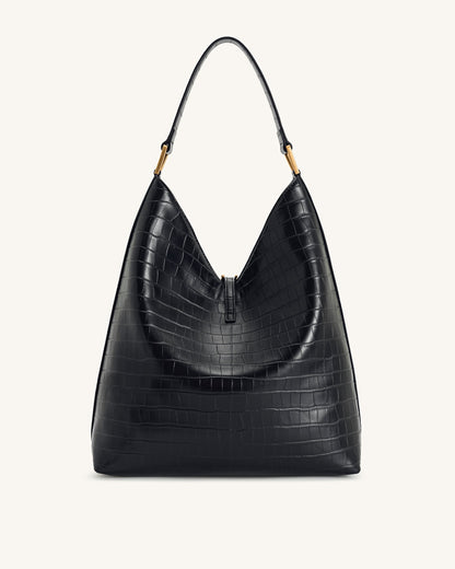 Jw Pei Aria Shoulder Bag Black Croc