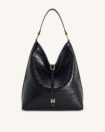 Jw Pei Aria Shoulder Bag Black Croc