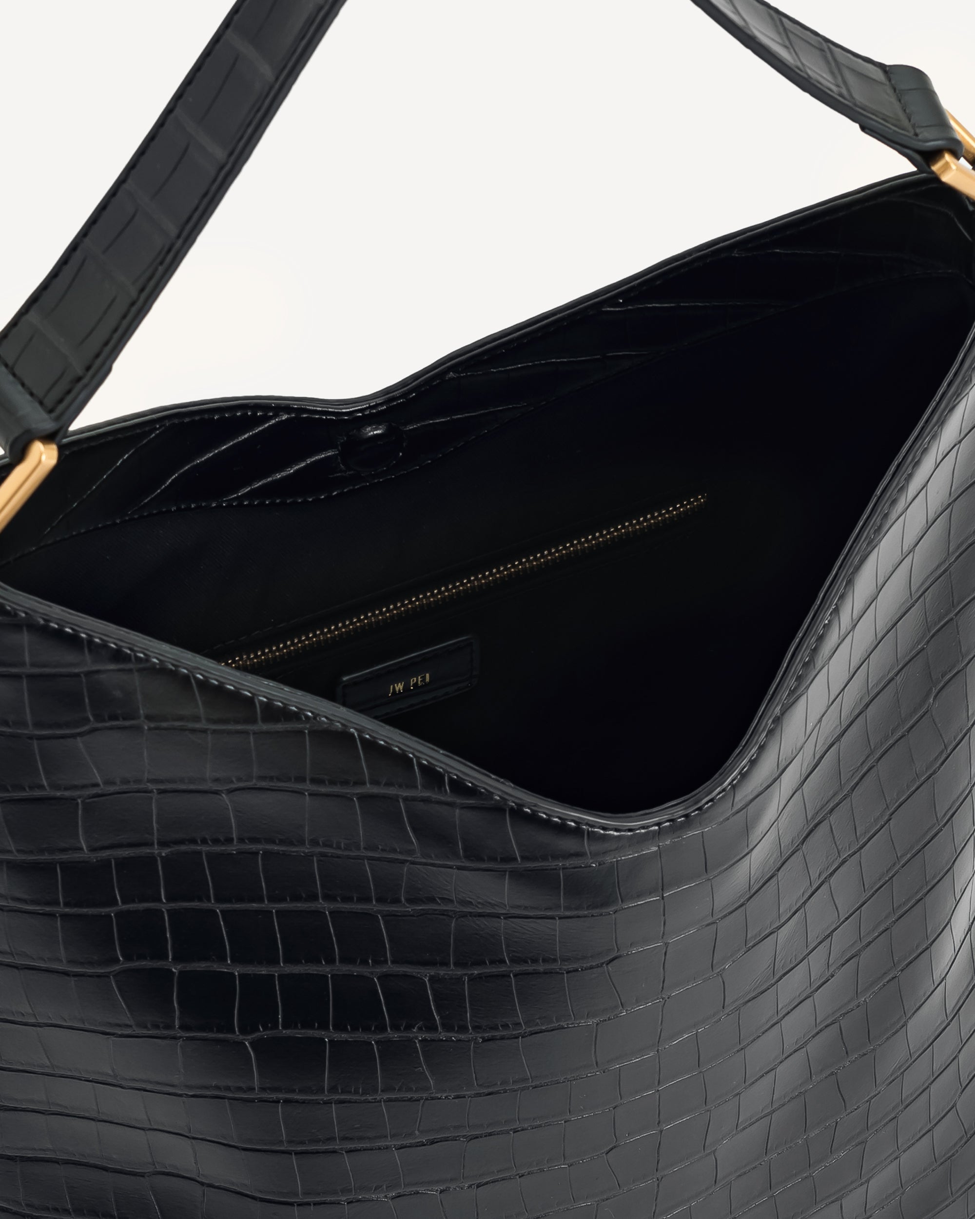 Jw Pei Aria Shoulder Bag Black Croc