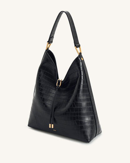 Jw Pei Aria Shoulder Bag Black Croc