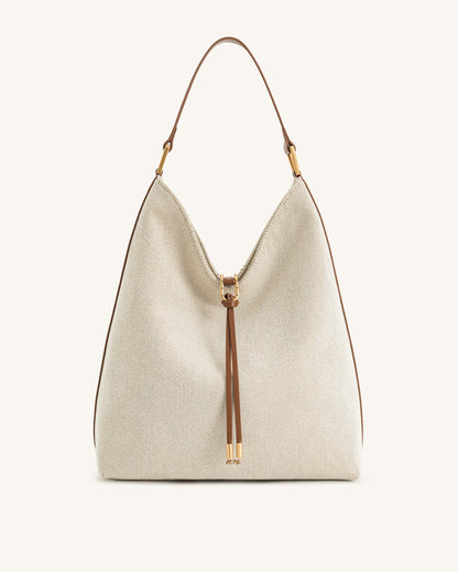 Jw Pei Aria Shoulder Bag Brown Canvas