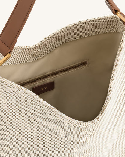 Jw Pei Aria Shoulder Bag Brown Canvas