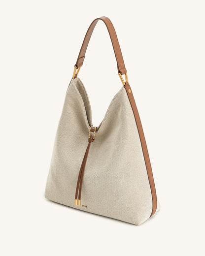 Jw Pei Aria Shoulder Bag Brown Canvas