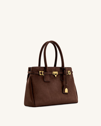 Jw Pei Miley Belt Embellished Tote Bag Brown