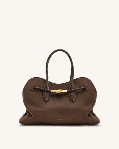 Jw Pei Adele Metal Rope Knot Tote Bag Mocha Brown