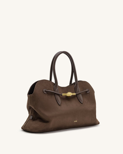 Jw Pei Adele Metal Rope Knot Tote Bag Mocha Brown