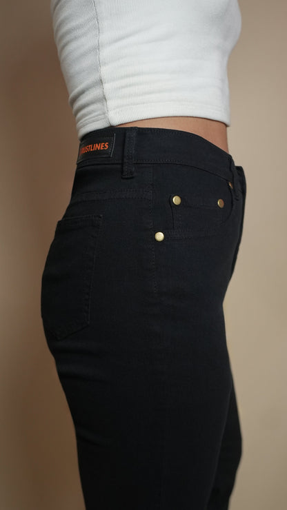 BOOTLEG DENIM BLACK WOMEN'S JEANS