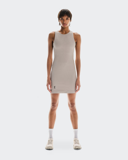On All-Day Ribbed Dress Desert | White (Women's)