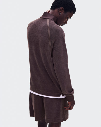 On Courtside Pullover Terry Mulberry