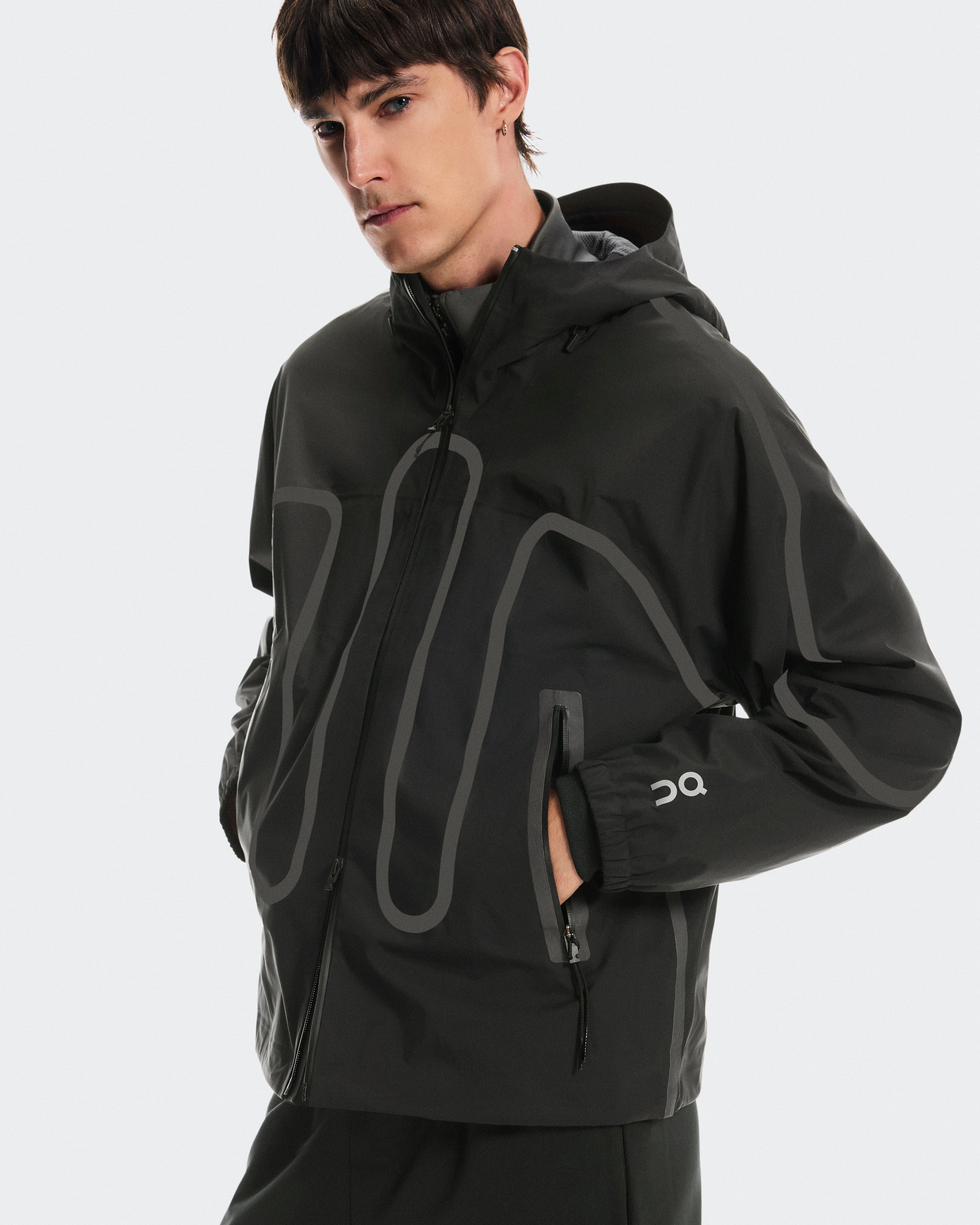 On Waterproof Jacket Ikon Black