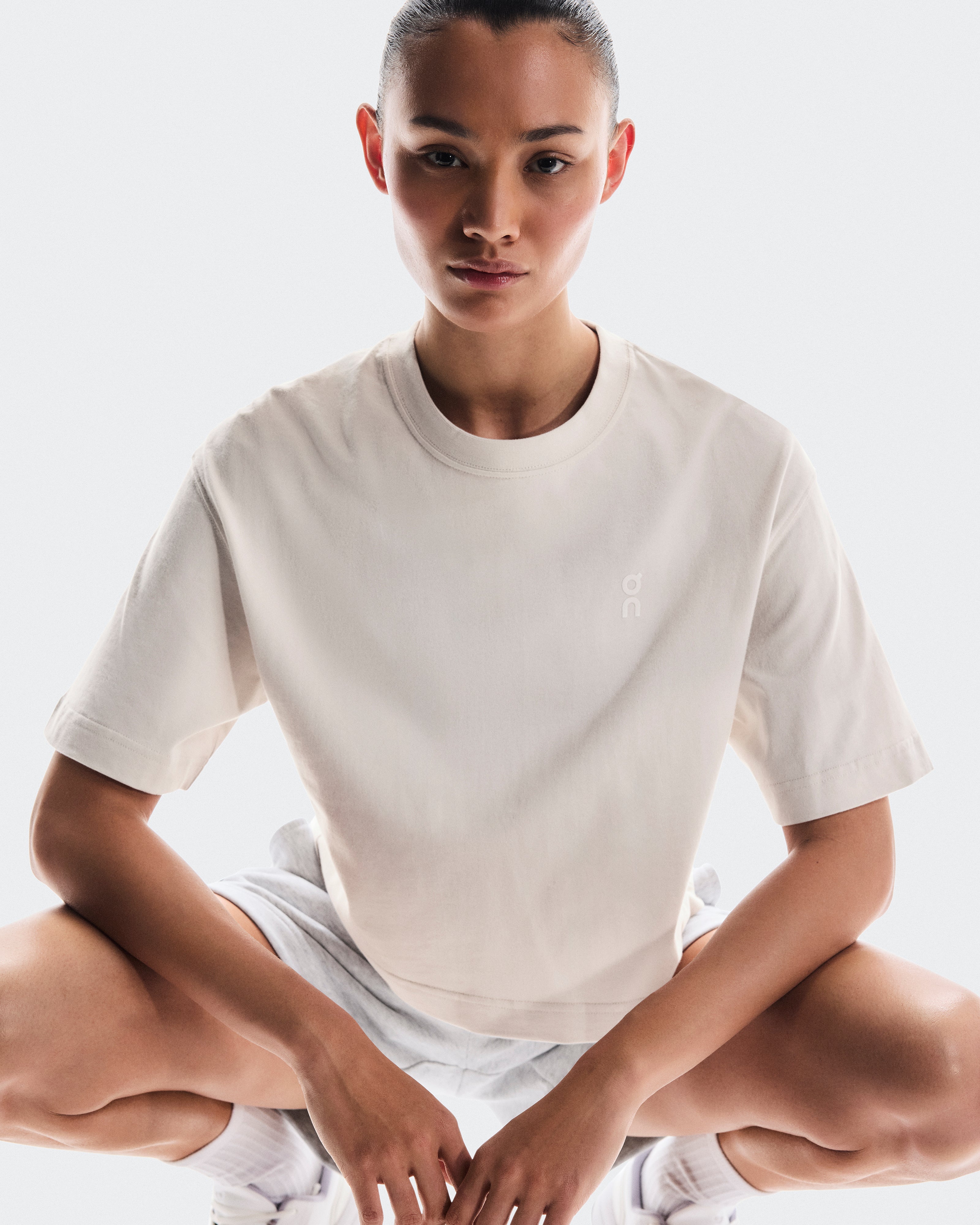 on club boxy-t graphic Silver (Women's)
