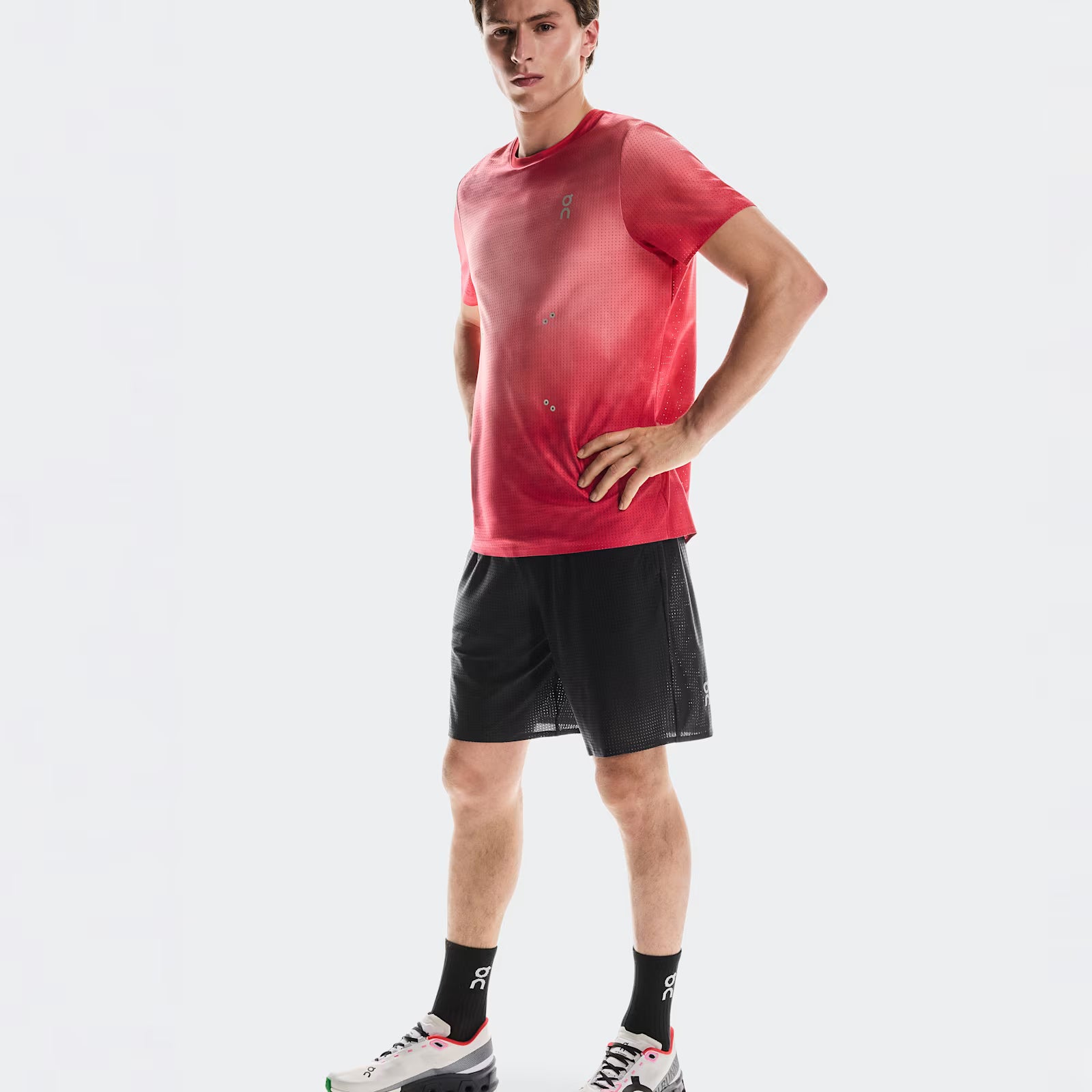 On Pace Mesh Shorts Black