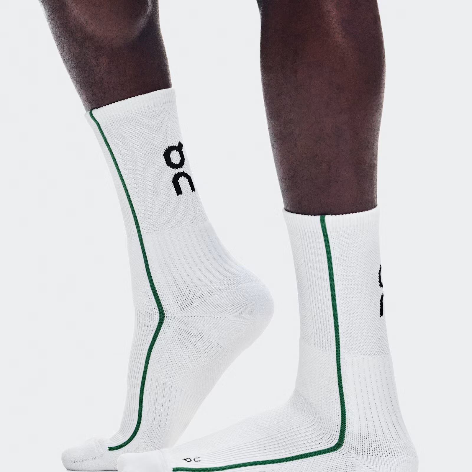 On Court Sock High White | Neem