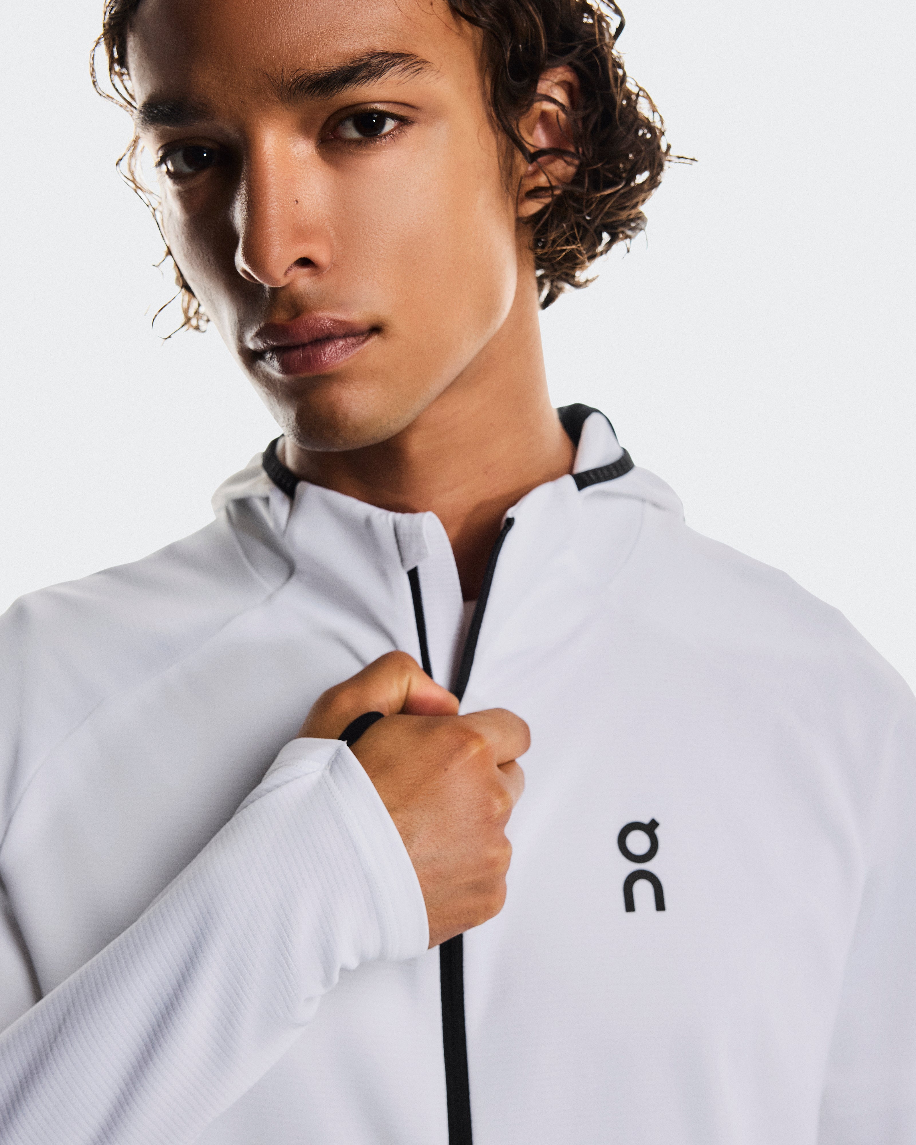 On Climate Zip Hoodie White