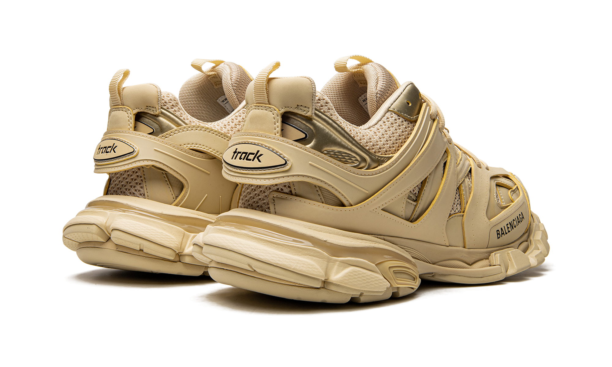 Balenciaga Track Beige Metallic Gold