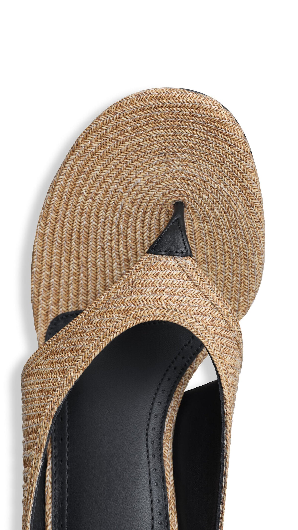 Alaïa Cube Thong Mules In Paper Straw