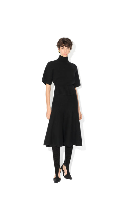 Alaïa Cashmere Flared Skirt