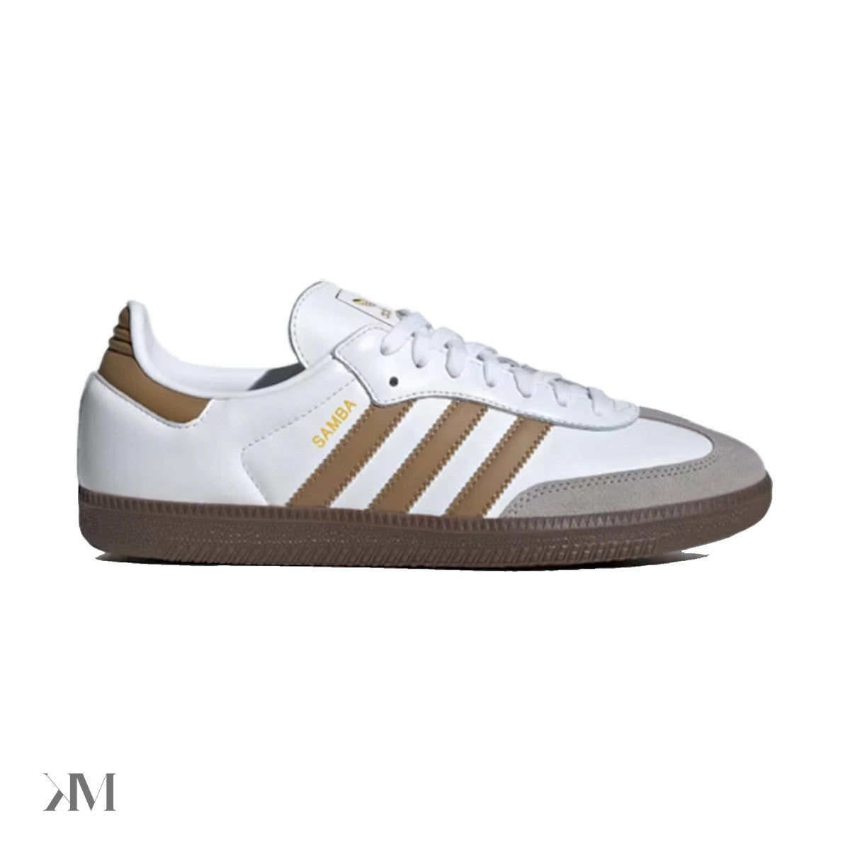 Adidas Samba OG Cloud White Brown Desert, side profile
