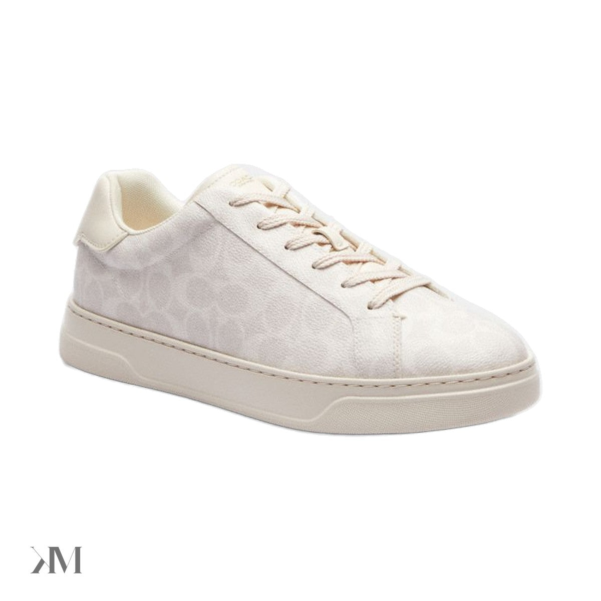 Men's Coach High Line Sneaker In Signature Canvas Off White