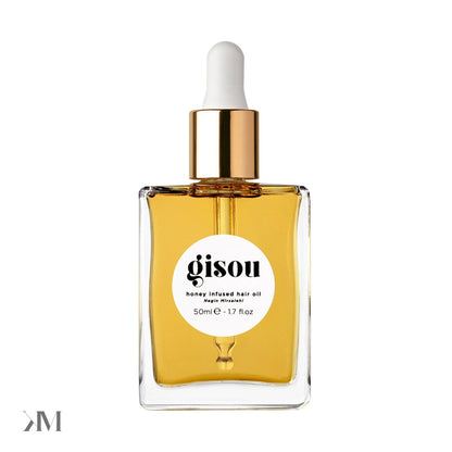 Gisou Honey Infused Hair Oil, side profile