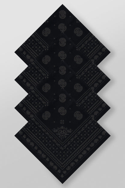 YoungLA 9033 - Lah Bandanas - 4 Pack Pack 3 B