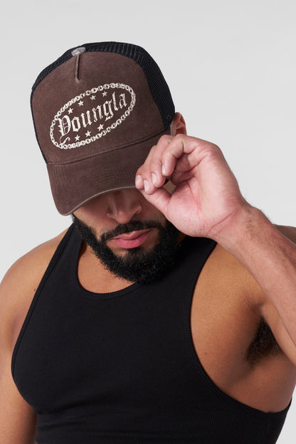 YoungLA 9041 - Rodeo Trucker Hats Brown