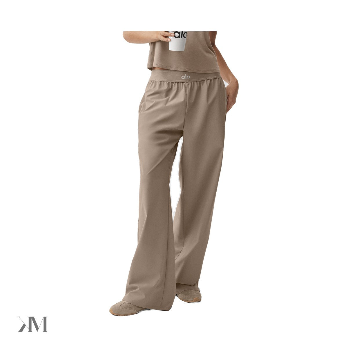 Women's Alo Yoga Suit Up Trouser Long, front