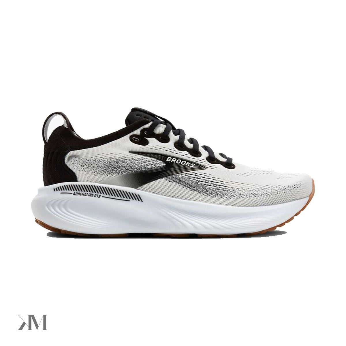 Men's Brooks Adrenaline GTS 25 White/Black/White, side profile