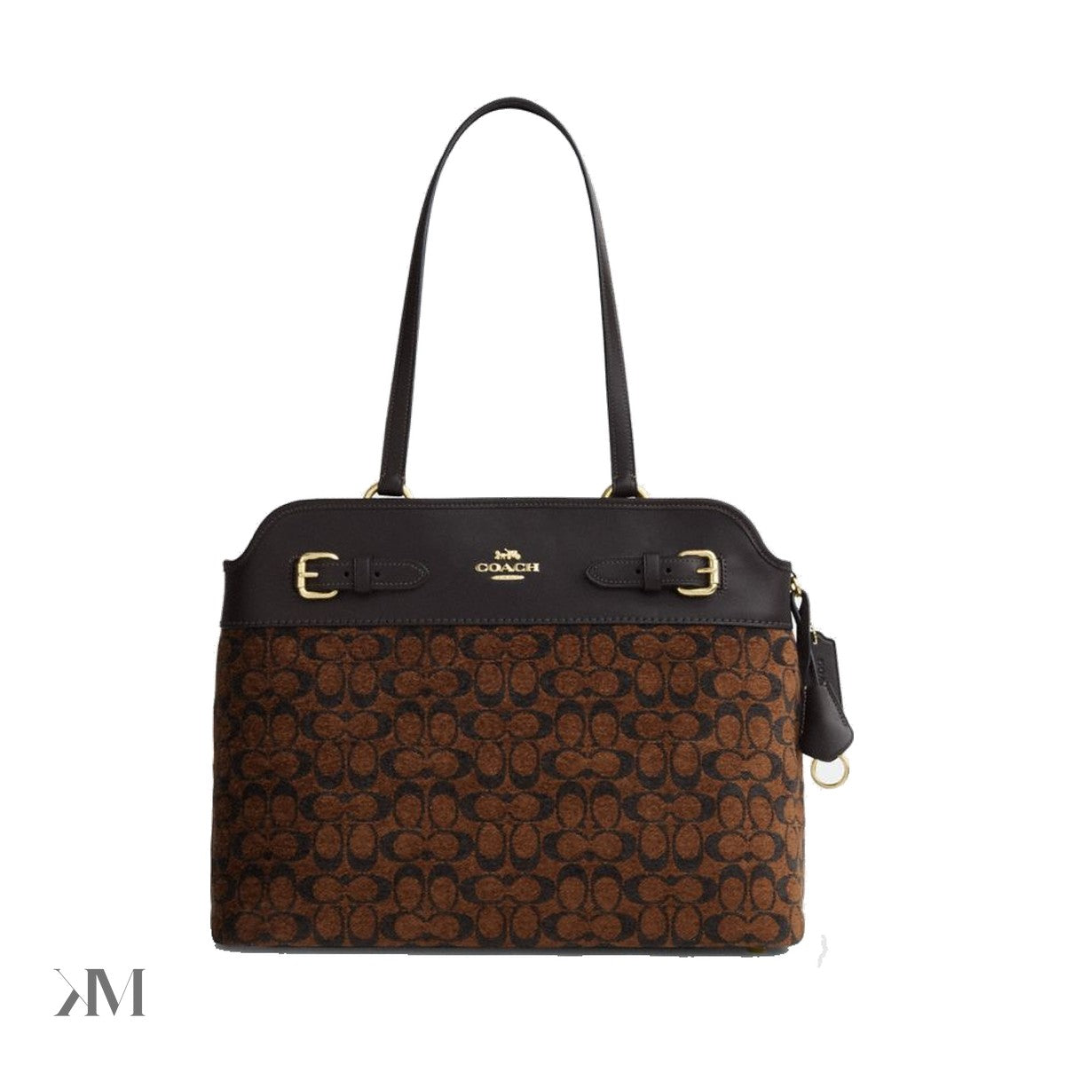 Coach Easton Tote Bag In Signature Chenille Gold