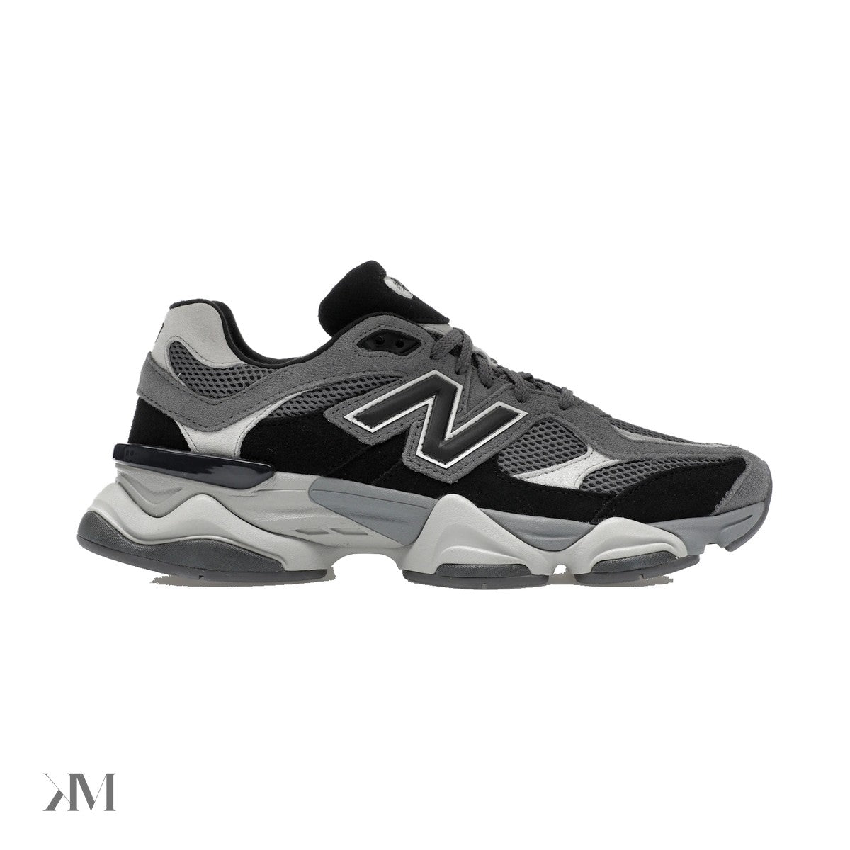 New Balance 9060 Black Castlerock, side profile