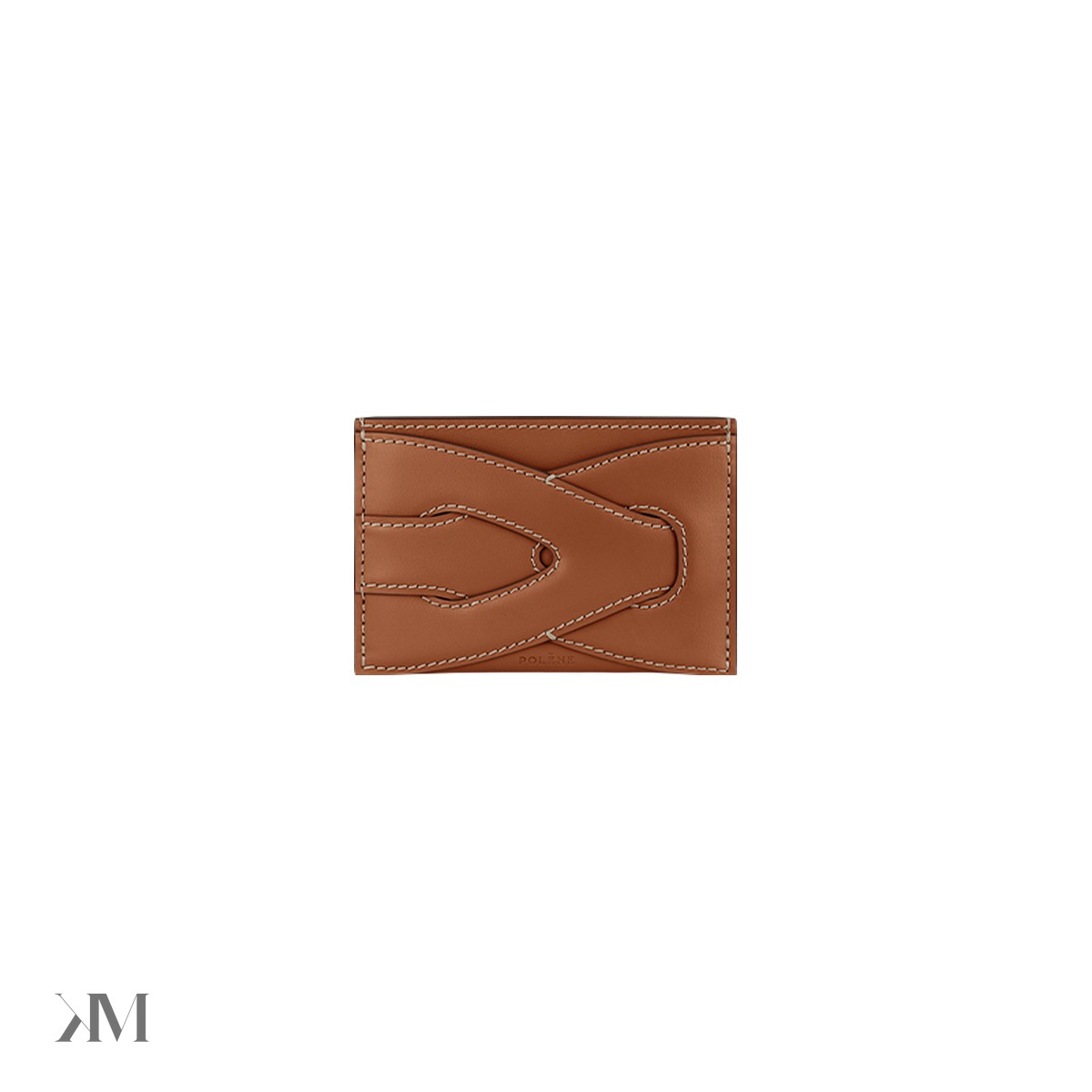 Polene Nodde Card Holder Cognac