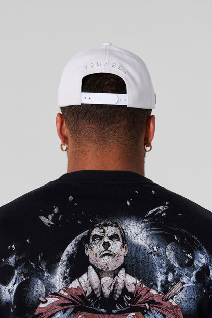 YoungLA 9092 - Superman Shield Hats Light Grey