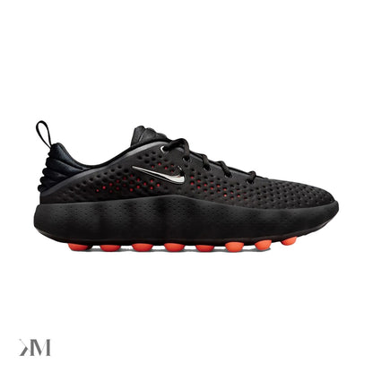 Nike Mind 002 Black Hyper Crimson, side profile