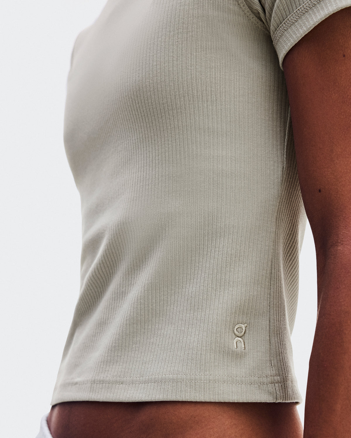 On All-Day Ribbed T-Shirt Brume (Women'S)
