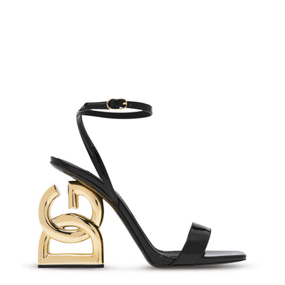  90's Logo Sandal Black
