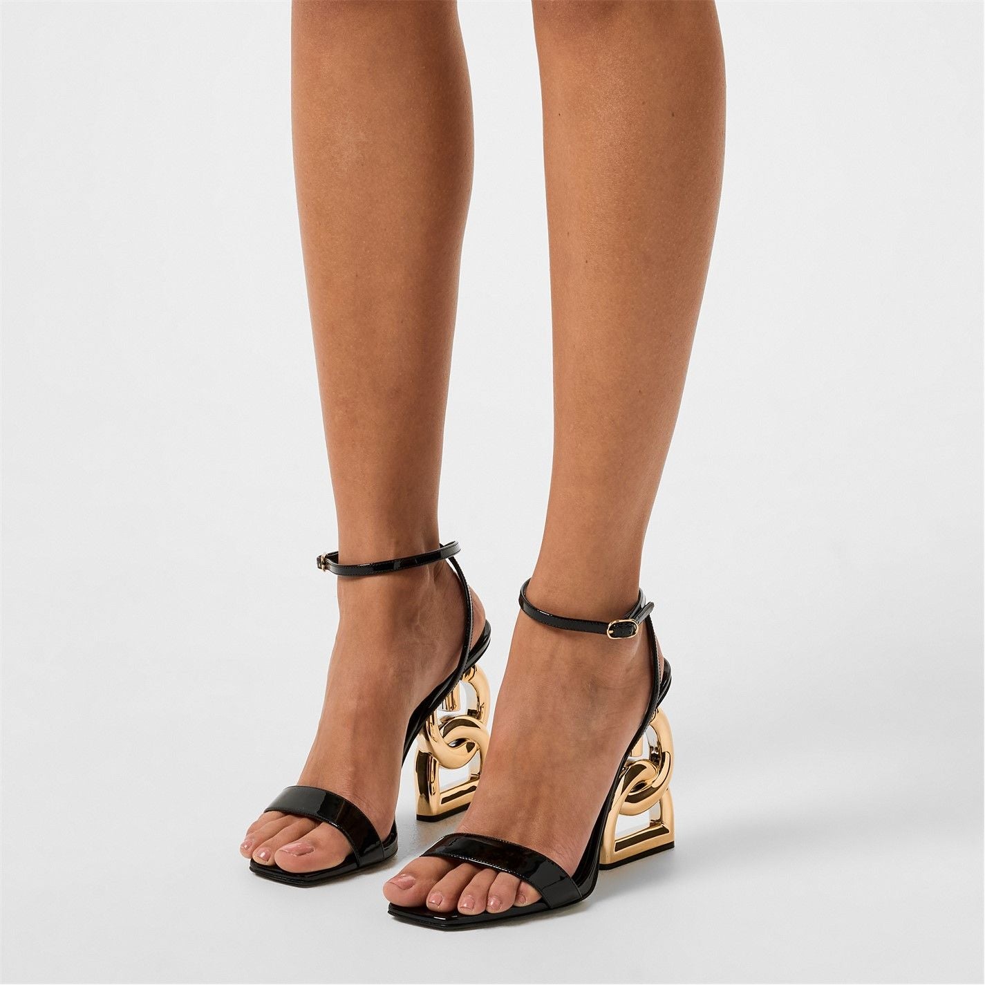  90's Logo Sandal Black