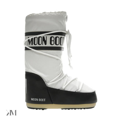 Moon Boot Icon Nylon Boot Black White
