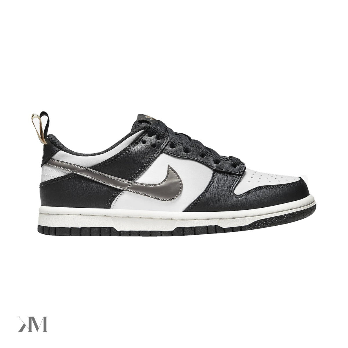 Nike Dunk Low Black White Metallic (Gs)