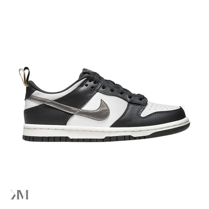 Nike Dunk Low Black White Metallic (Gs)