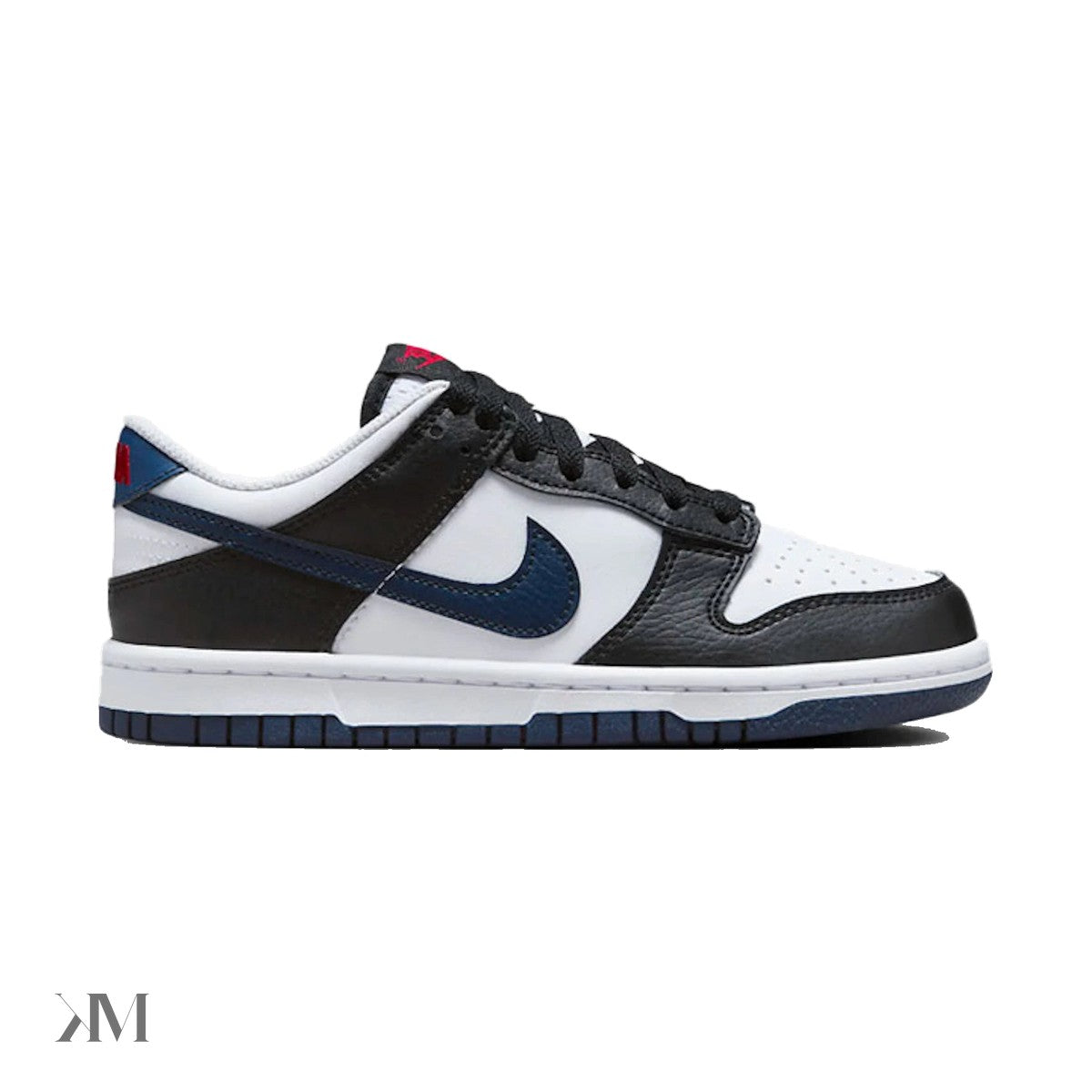 Nike Dunk Low Black White Midnight Navy (Gs)