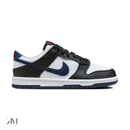 Nike Dunk Low Black White Midnight Navy (Gs)