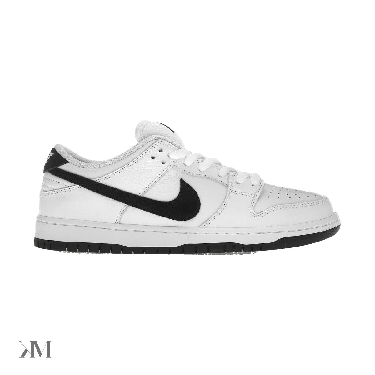 Nike SB Dunk Low White Black, side profile
