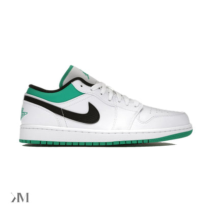 Jordan 1 Low White Lucky Green Black