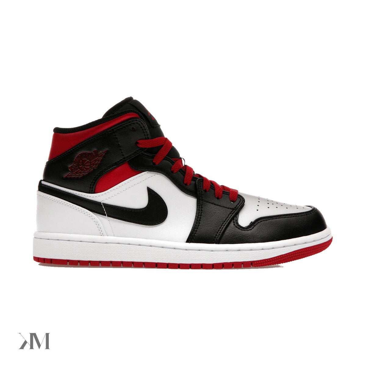 Jordan 1 Mid Gym Red Black Toe