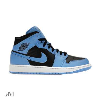 Jordan 1 Mid University Blue Black