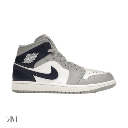 Jordan 1 Mid Wolf Grey Midnight Navy